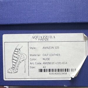 Aquazzura Nude Calf Leather Sandals